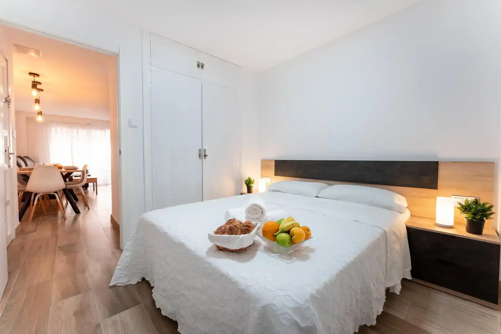 Bedroom of Flat for rent in Salou  with Air Conditioner, Parquet flooring and Furnished