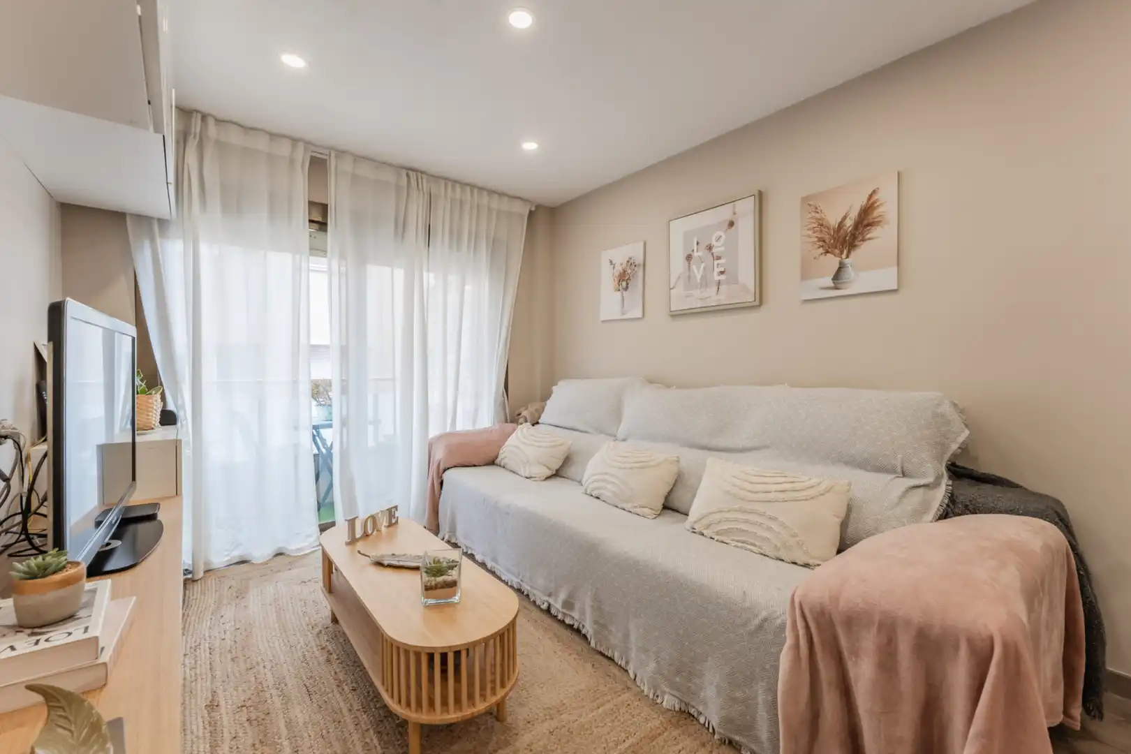 Sala d'estar de Pis en venda en Mollet del Vallès amb Aire condicionat, Parquet i Balcó