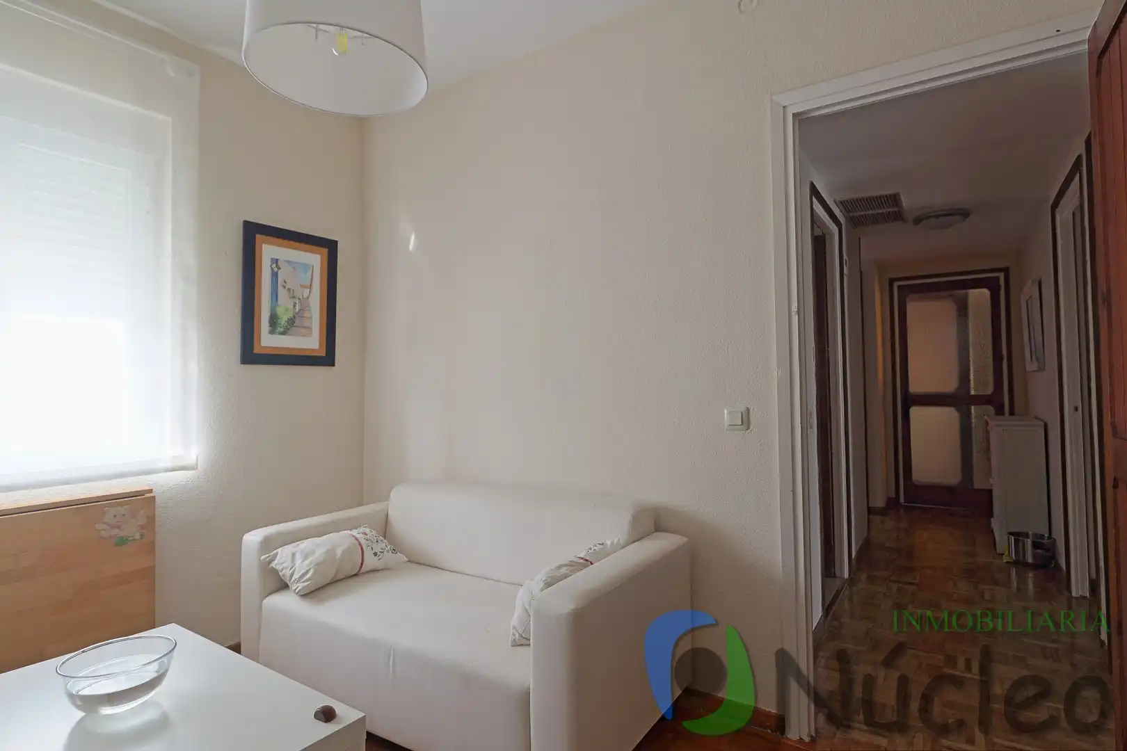 Wohnzimmer von Dachboden zur Miete in Badajoz mit Klimaanlage, Heizung und Parkett