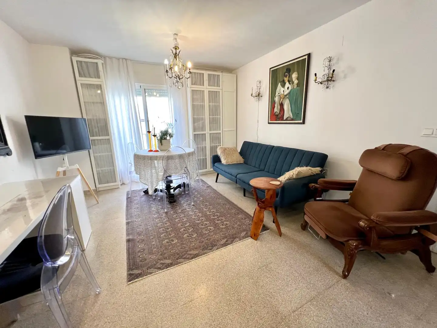 Sala de estar de Apartamento en venta en Benidorm con Aire acondicionado, Amueblado y Horno
