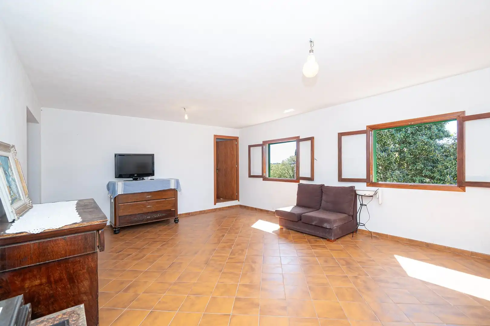 Sala d'estar de Casa o xalet en venda en Sencelles amb Jardí privat, Terrassa i Traster