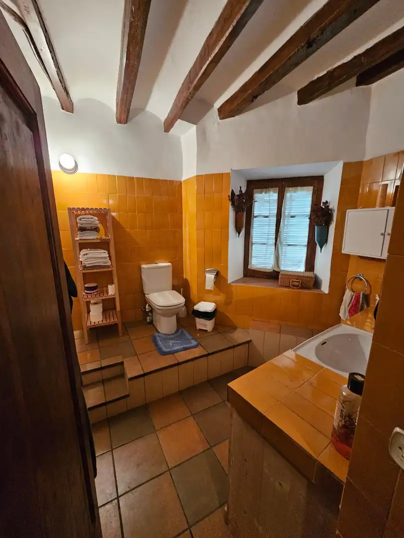 Badezimmer von Einfamilien-Reihenhaus zum Verkauf in Poboleda mit Terrasse, Abstellraum und Balkon