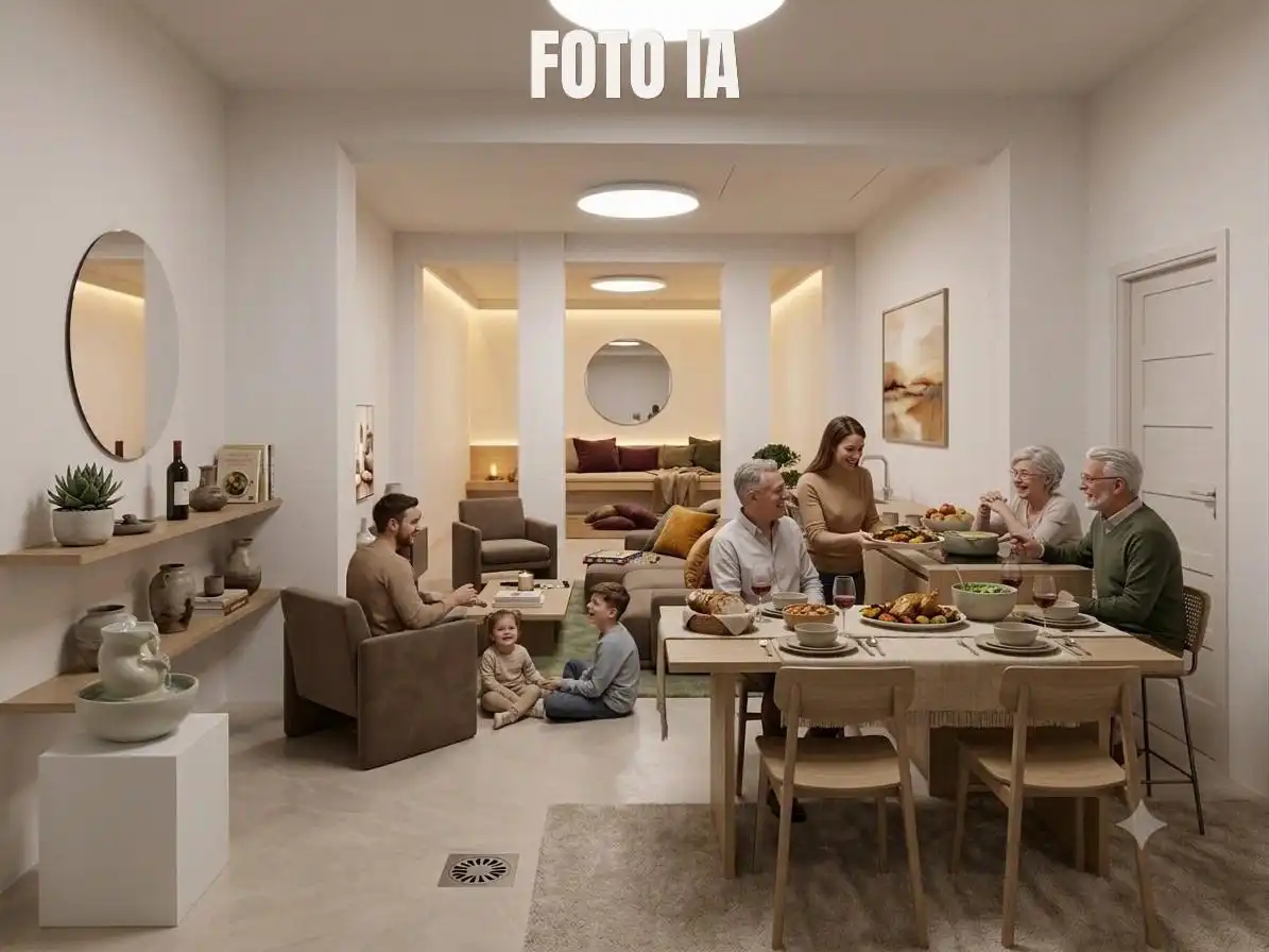 Wohnzimmer von Einfamilien-Reihenhaus zum Verkauf in Lugo mit Terrasse