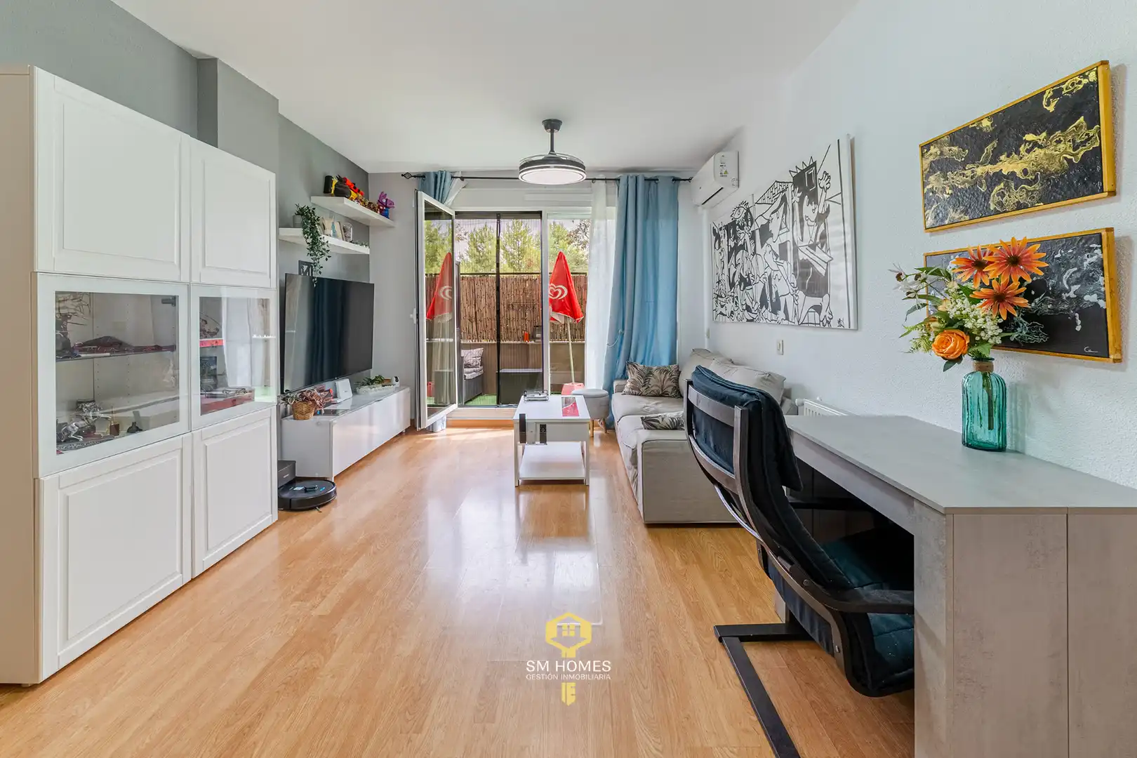 Living room of Flat for sale in Loeches  with Air Conditioner, Heating and Private garden