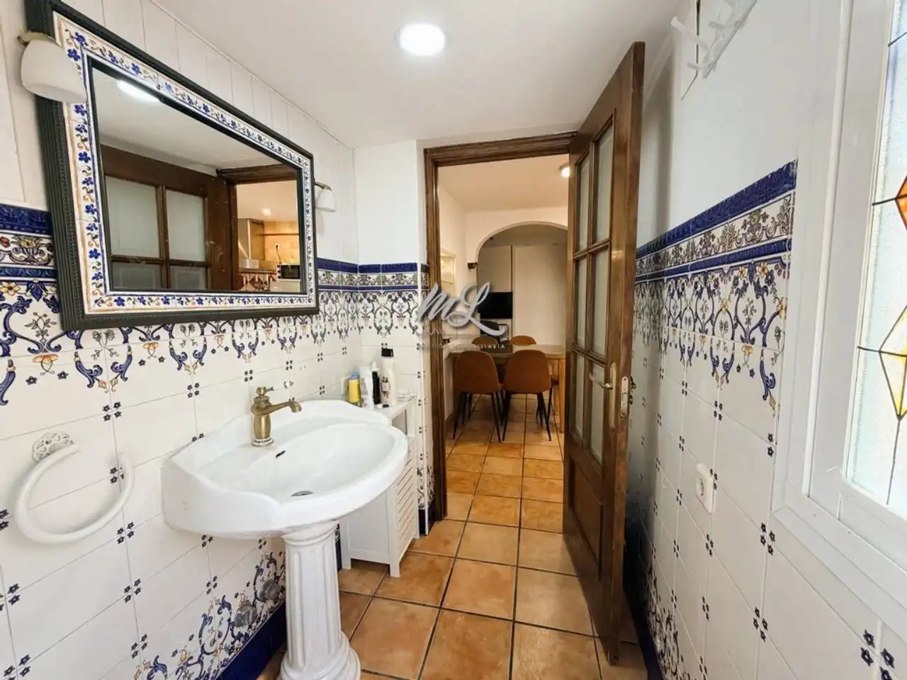 Bany de Casa adosada en venda en Toledo amb Aire condicionat, Calefacció i Jardí privat