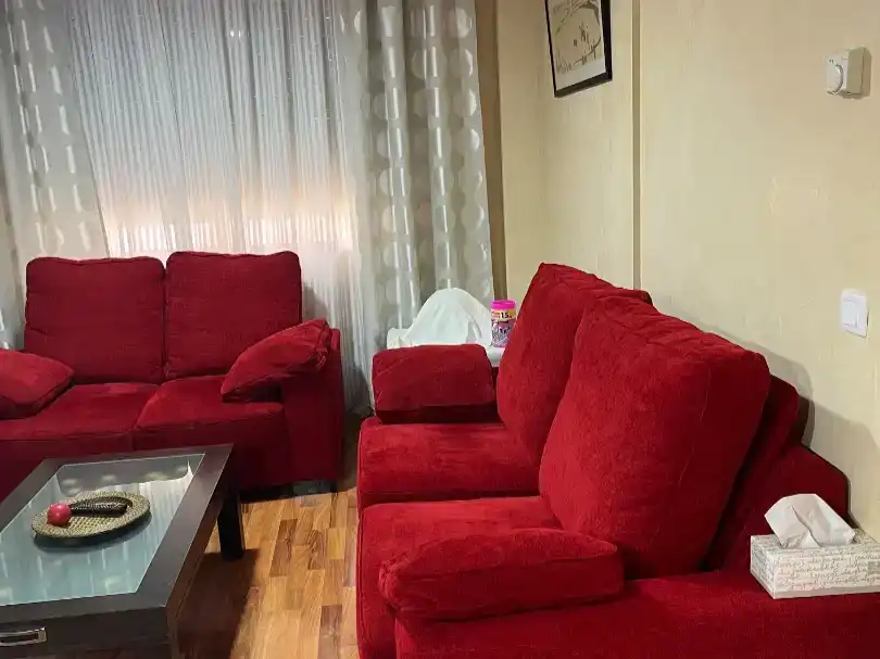 Sala d'estar de Casa adosada en venda en Poblete amb Aire condicionat i Piscina