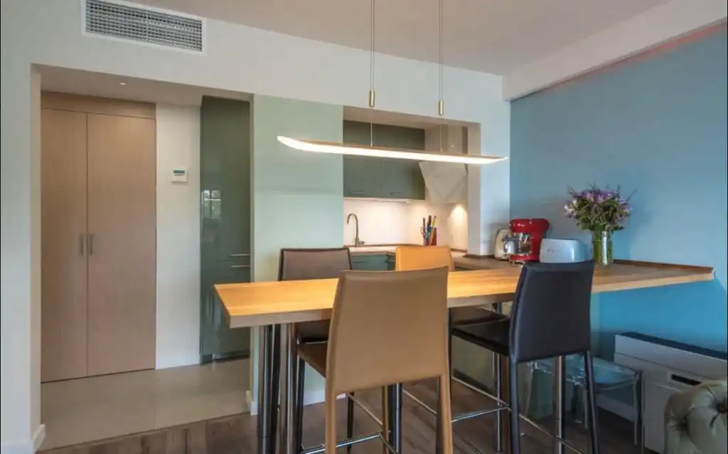 Kitchen of Flat for rent in Sitges  with Air Conditioner, Heating and Parquet flooring