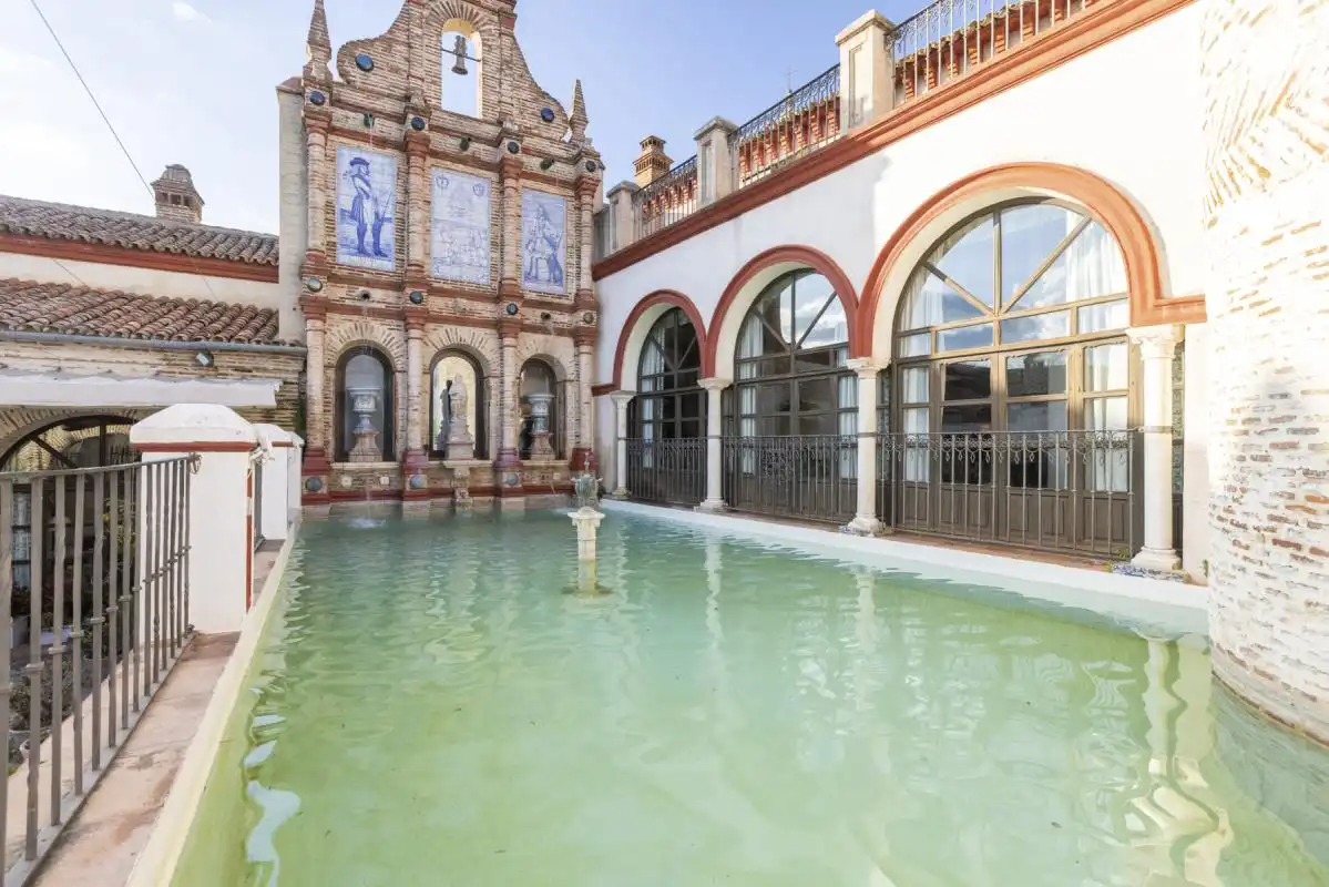 Piscina de Casa o chalet en venta en Cazalla de la Sierra con Aire acondicionado, Calefacción y Jardín privado