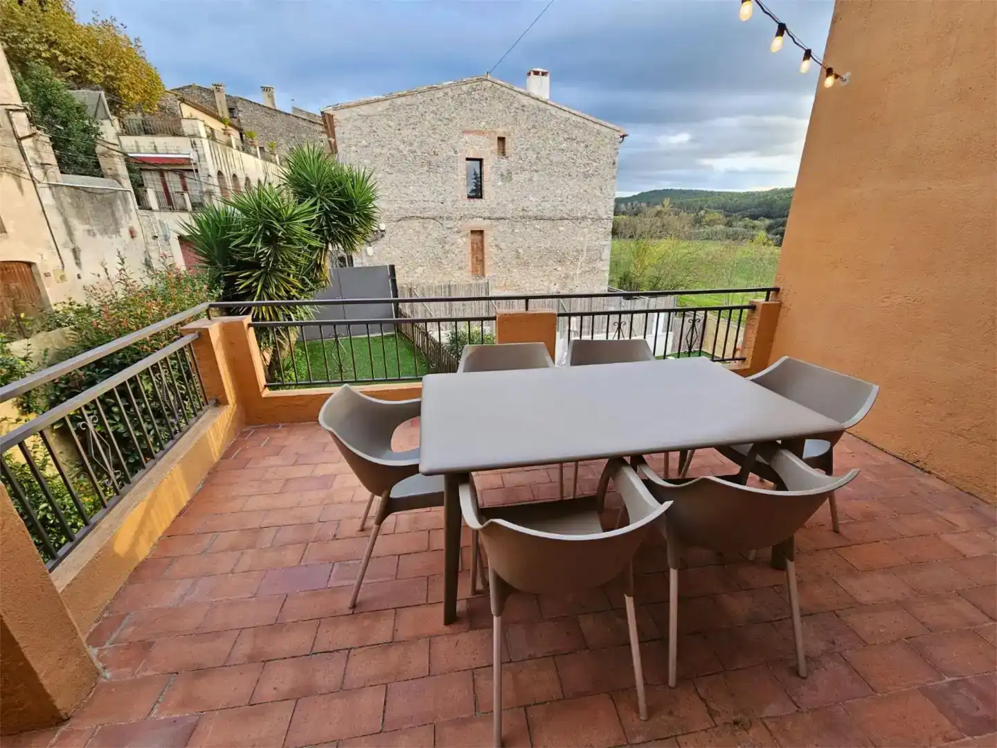 Terraza de Finca rústica en venta en Sant Mori con Aire acondicionado, Jardín privado y Piscina