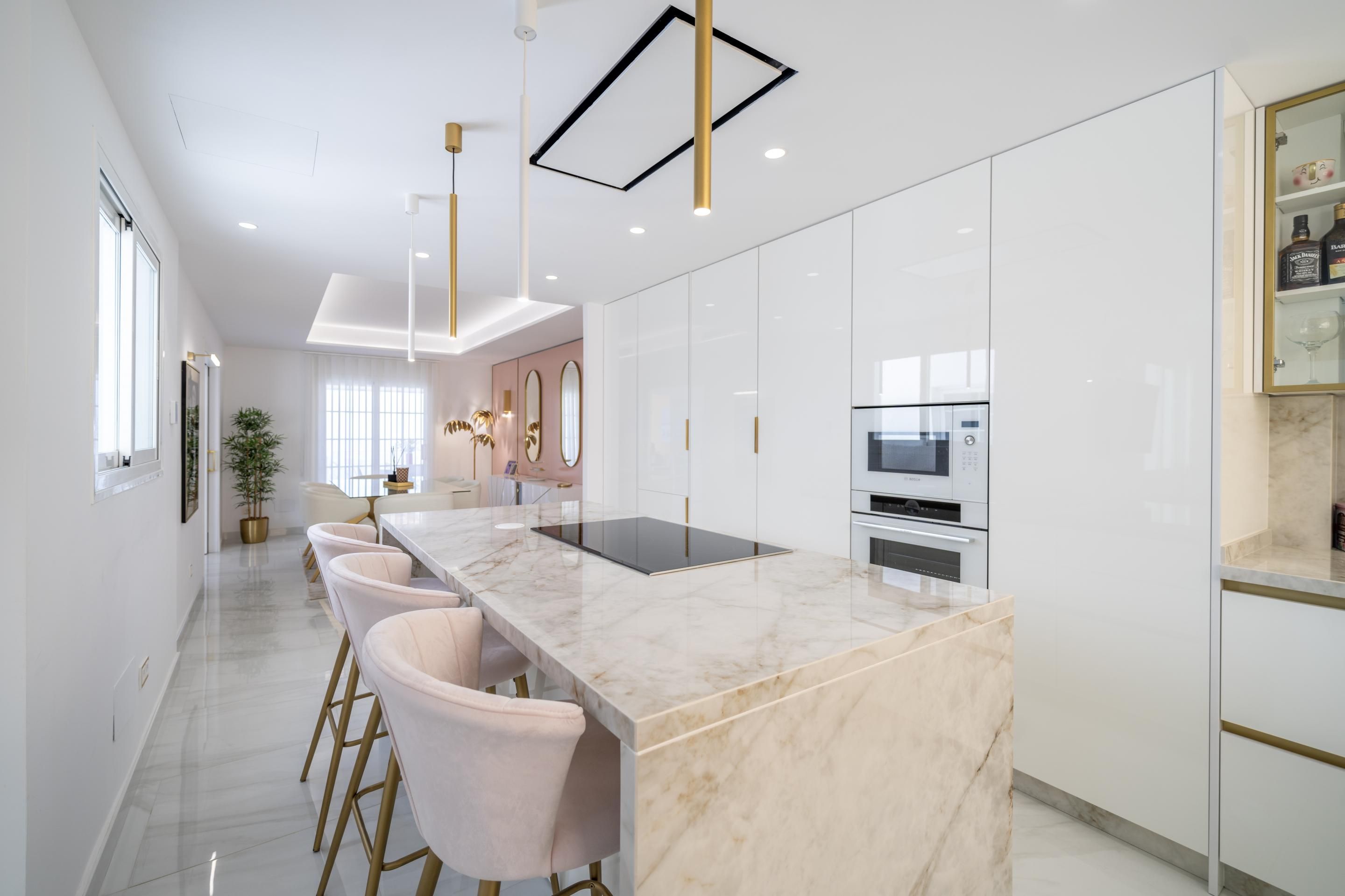 Cocina de Casa adosada en venta en Ojén con Calefacción, Terraza y Piscina comunitaria