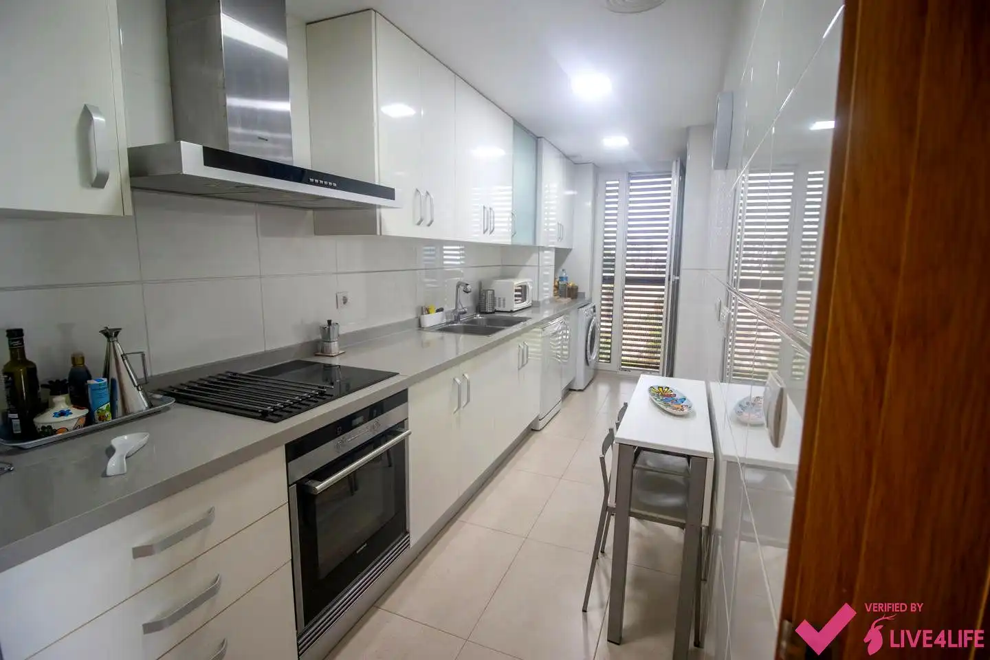Küche von Wohnung zur Miete in Alboraya mit Klimaanlage, Terrasse und Möbliert
