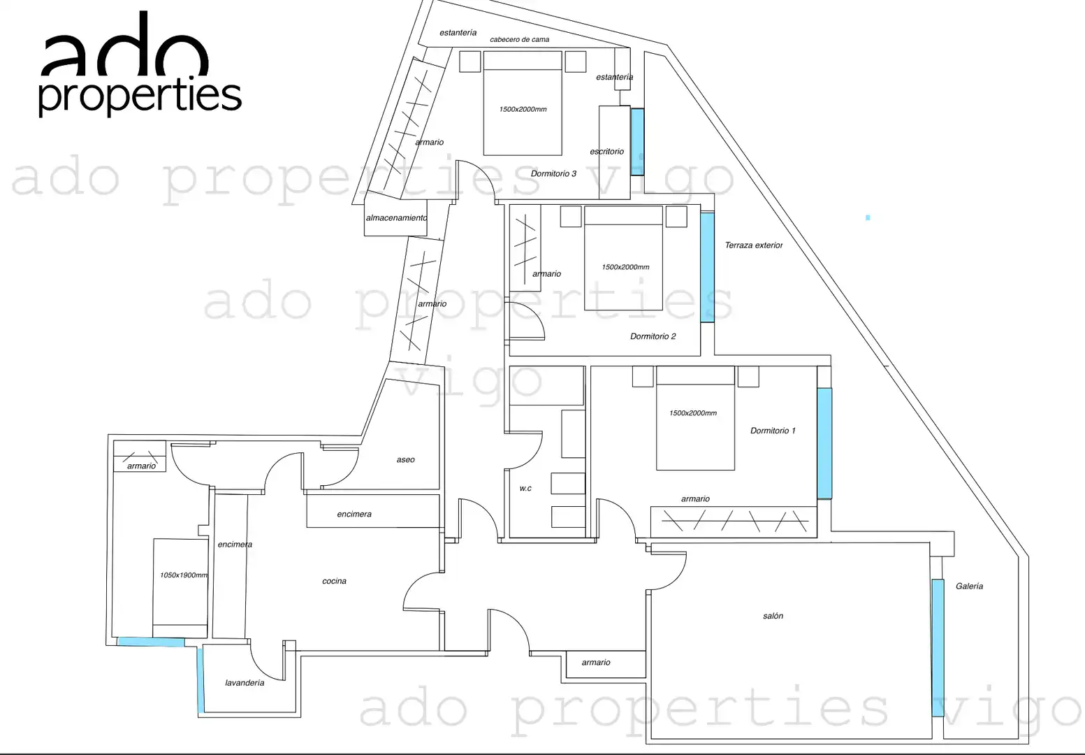 Piso en venta en Vigo  con Terraza y Trastero