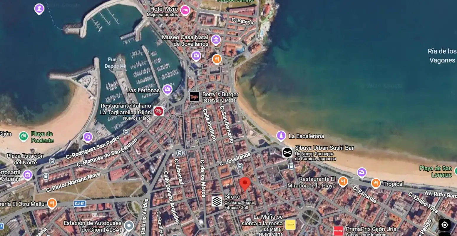 Exterior view of Flat for rent in Gijón   with Heating, Parquet flooring and Furnished