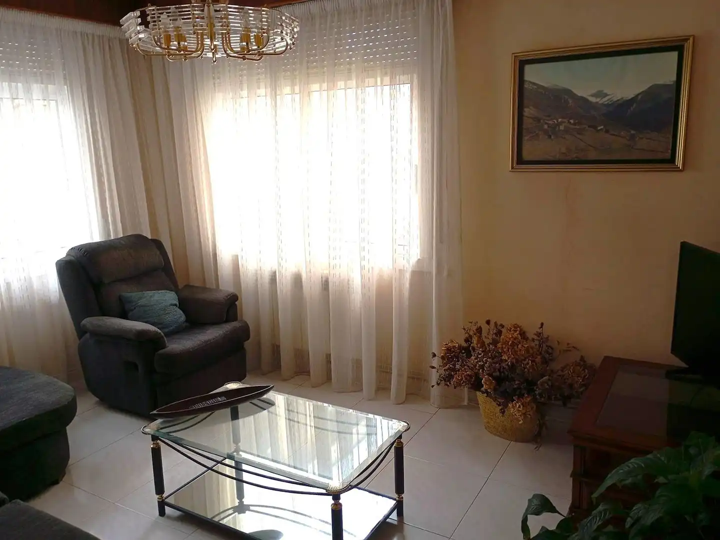 Sala d'estar de Casa o xalet en venda en Arteixo amb Calefacció