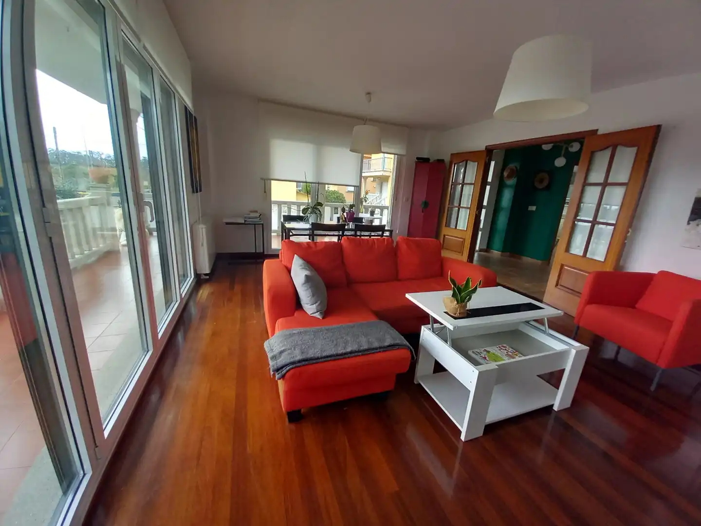 Living room of Houses for sale in A Pobra do Caramiñal  with Heating, Private garden and Terrace
