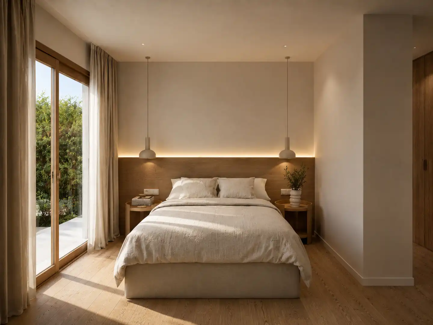 Dormitori de Casa o xalet en venda en La Pobla de Vallbona amb Aire condicionat, Jardí privat i Terrassa