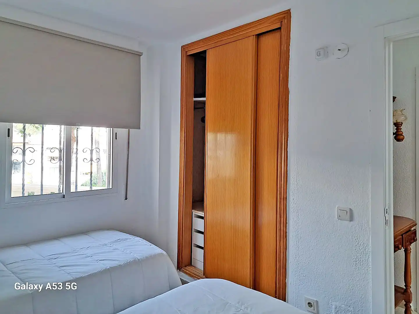 Dormitori de Pis de lloguer en Benalmádena amb Aire condicionat, Jardí privat i Terrassa