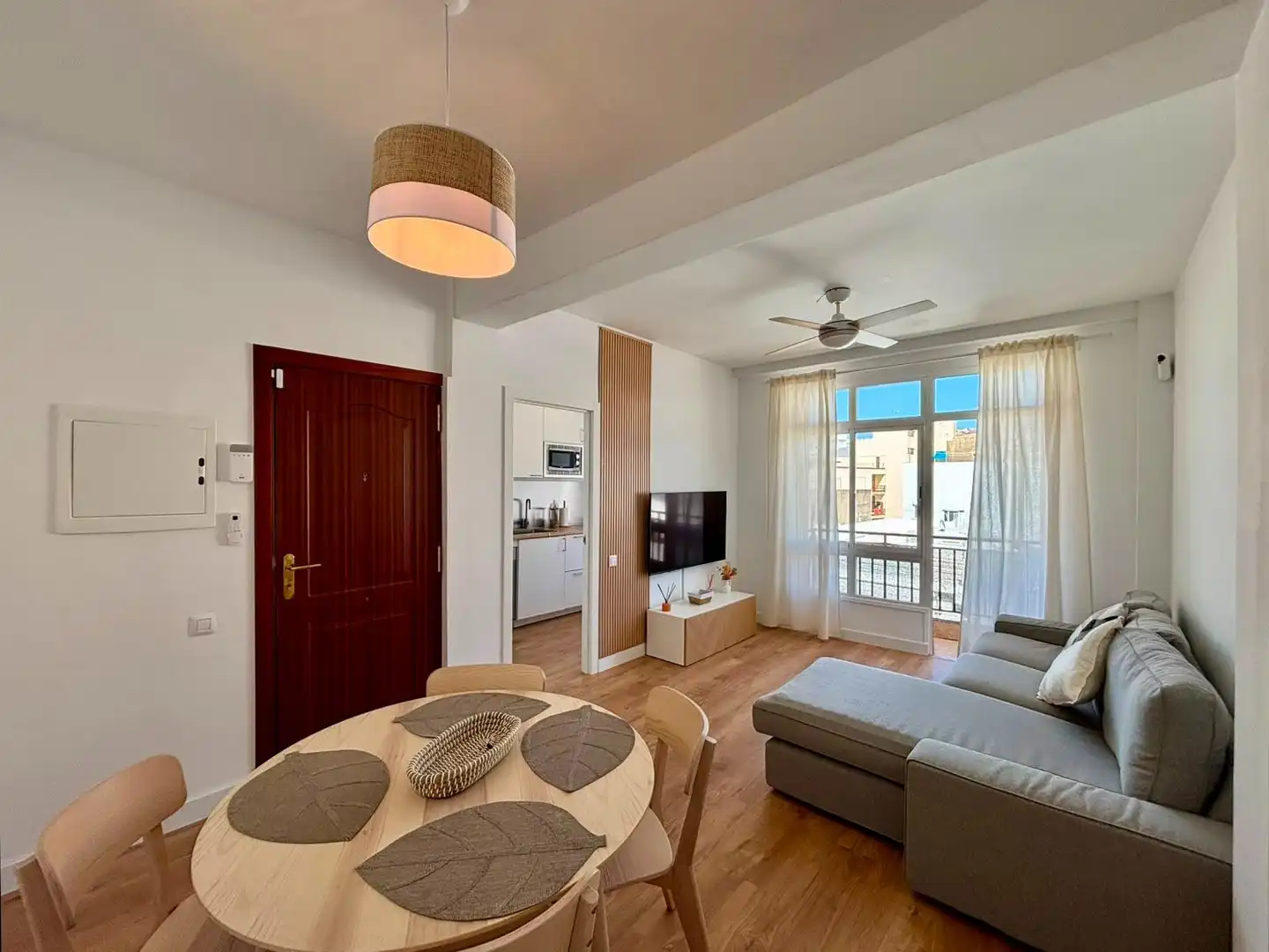 Sala de estar de Piso de alquiler en Santa Cruz de Tenerife con Parquet, Terraza y Amueblado