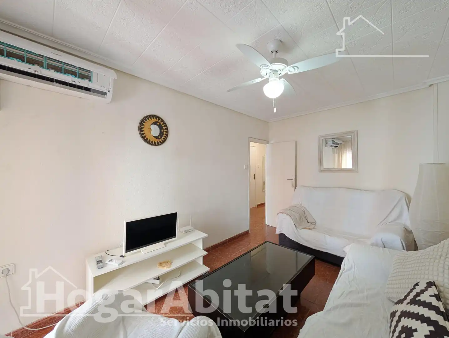 Wohnzimmer von Wohnung zum Verkauf in Santa Pola mit Klimaanlage, Heizung und Möbliert
