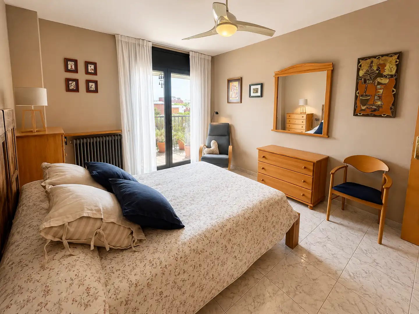 Schlafzimmer von Wohnung zum Verkauf in Tàrrega mit Klimaanlage, Heizung und Terrasse
