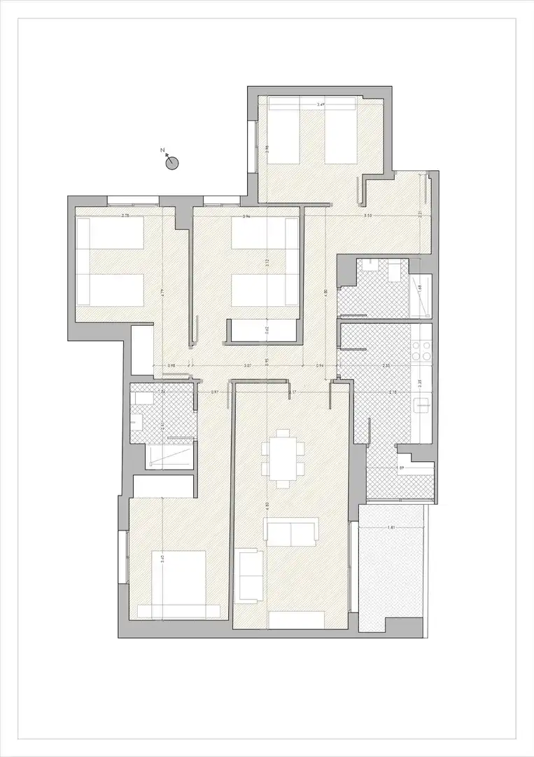 Wohnung zum Verkauf in Sevilla mit Klimaanlage, Heizung und Terrasse