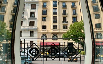 Exterior view of Flat to rent in  Madrid Capital  with Air Conditioner, Terrace and Balcony