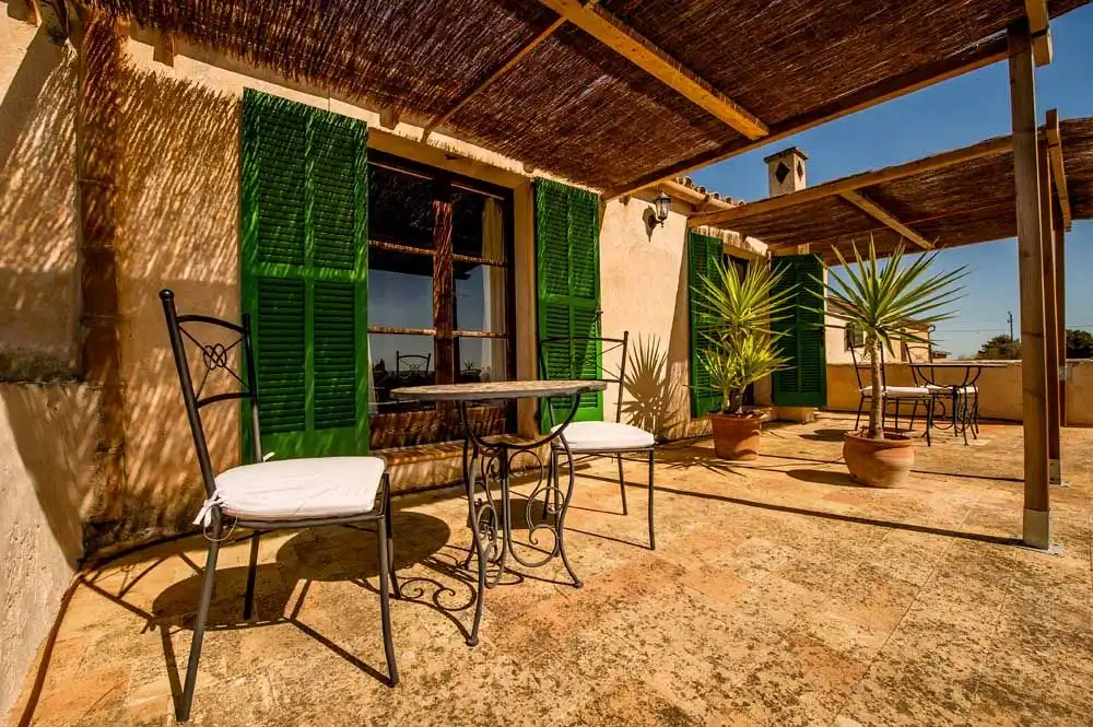 Terrasse von Country house zum Verkauf in Felanitx mit Klimaanlage, Heizung und Privatgarten