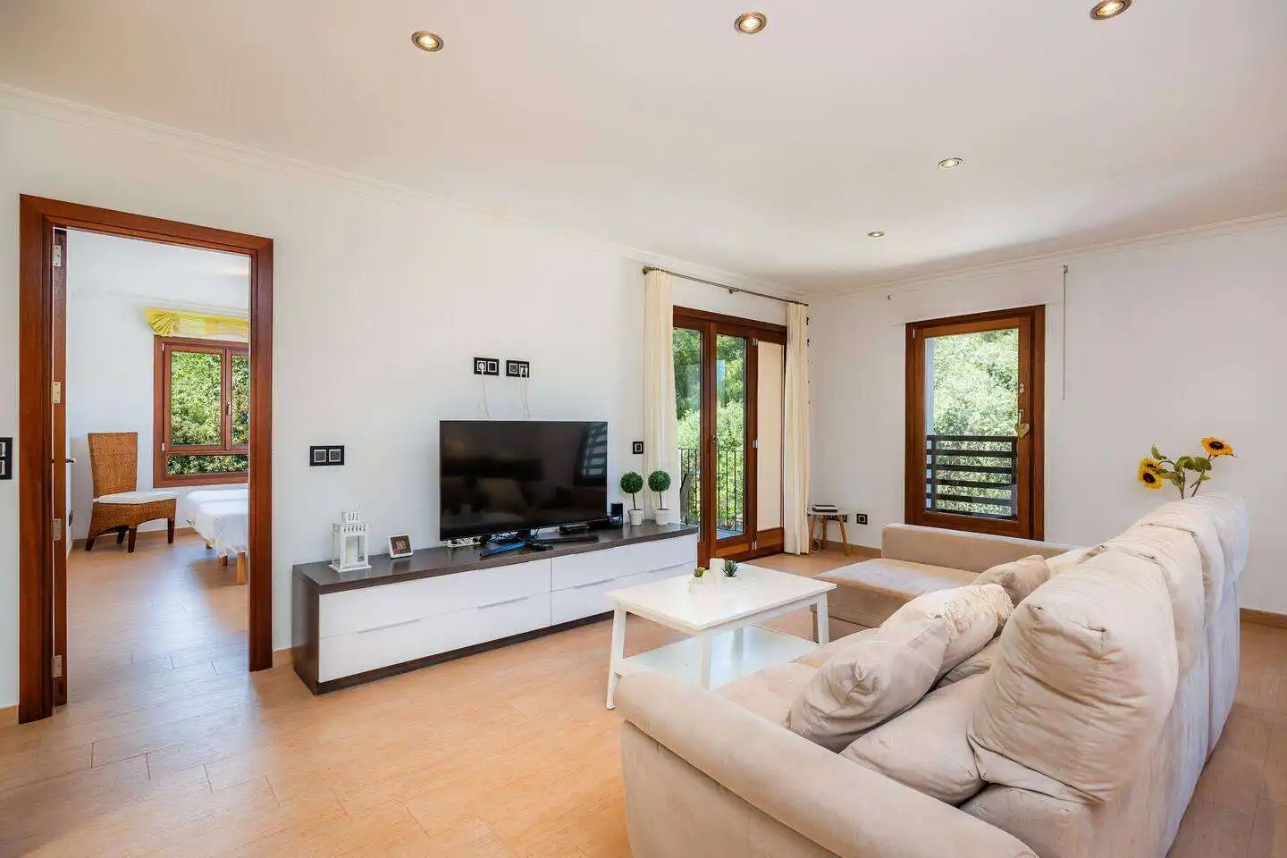 Sala de estar de Casa o chalet de alquiler en Capdepera con Aire acondicionado, Terraza y Amueblado