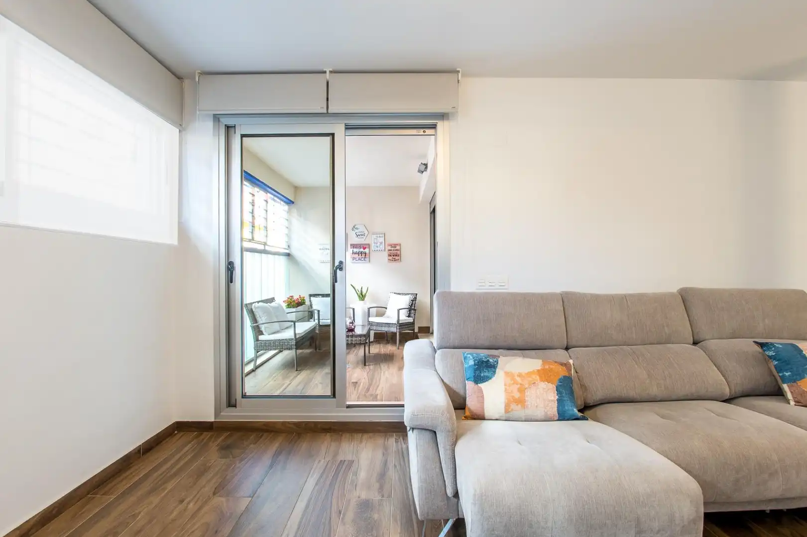Sala d'estar de Planta baixa en venda en Murcia amb Aire condicionat, Moblat i Balcó