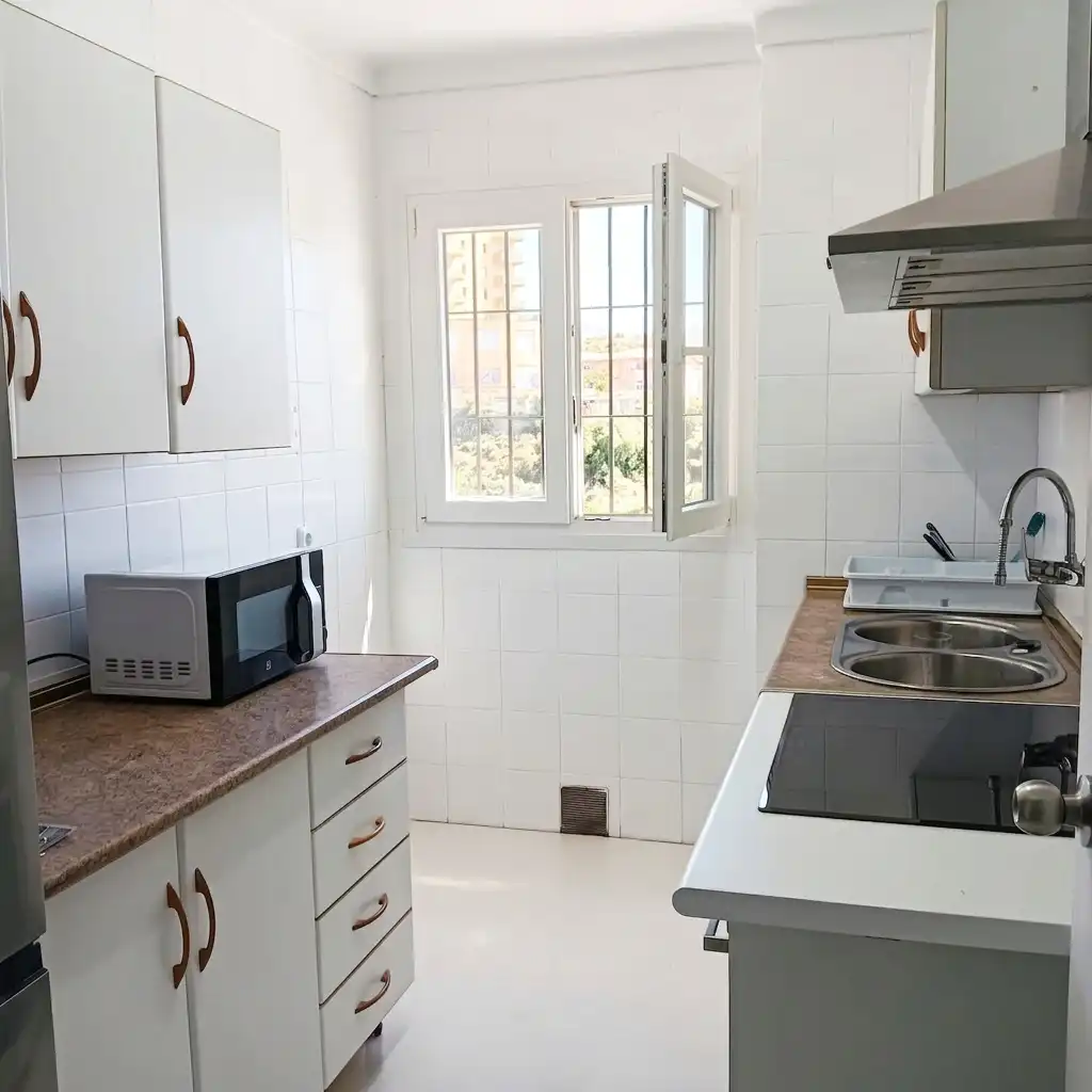Cocina de Piso de alquiler en Rincón de la Victoria con Aire acondicionado, Terraza y Amueblado