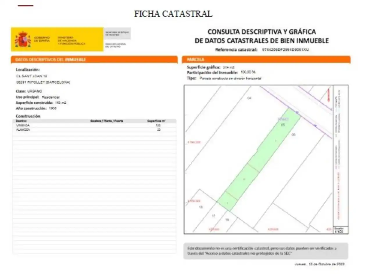 Wohnbaugrundstück zum Verkauf in Calle Sant Joan, imagen 8