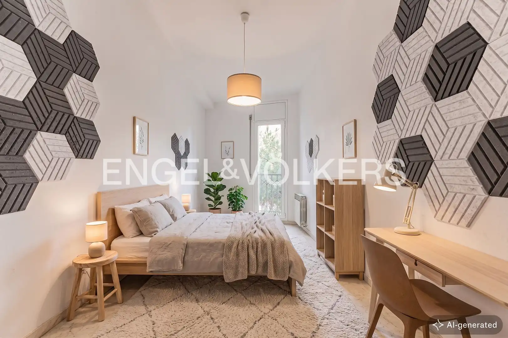 Schlafzimmer von Wohnung zum Verkauf in Barcelona mit Klimaanlage, Heizung und Terrasse
