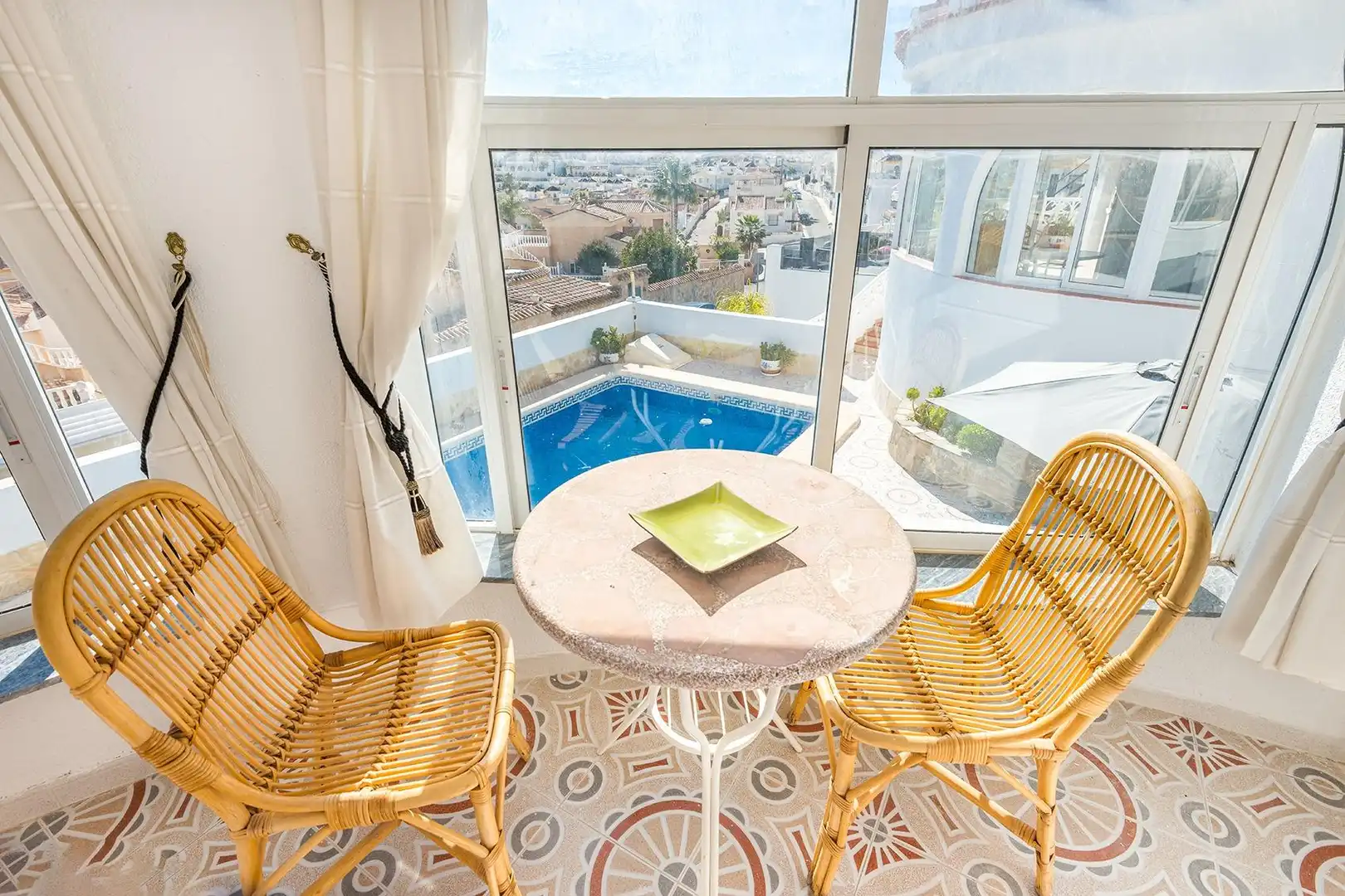 Balcony of Houses for sale in Rojales  with Air Conditioner, Heating and Private garden