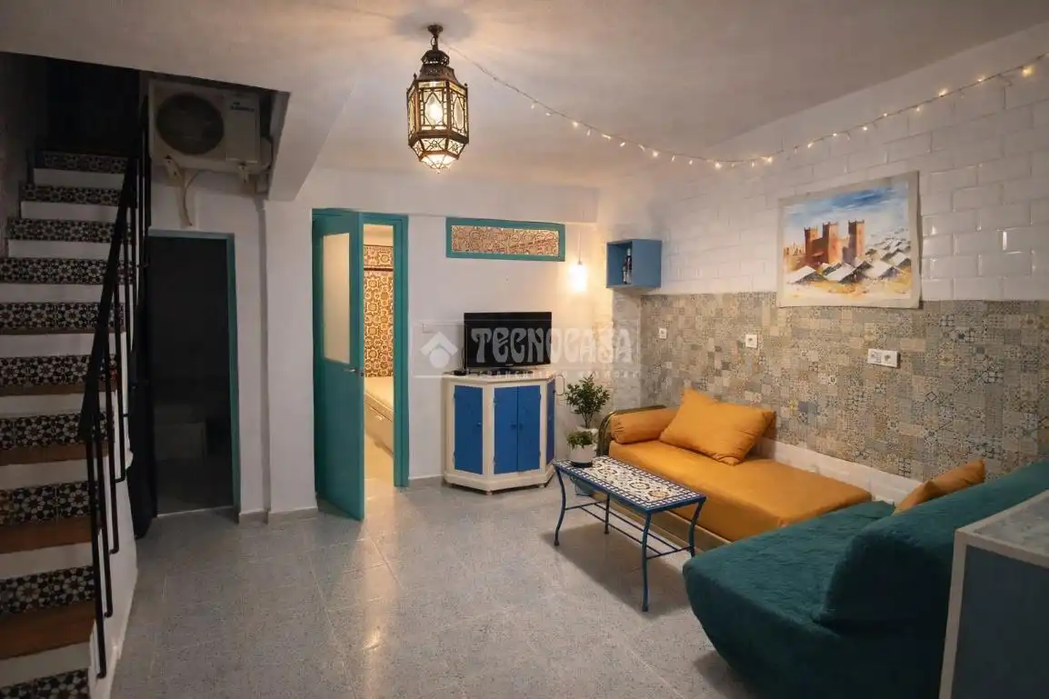 Sala de estar de Casa adosada en venta en Estepona con Terraza