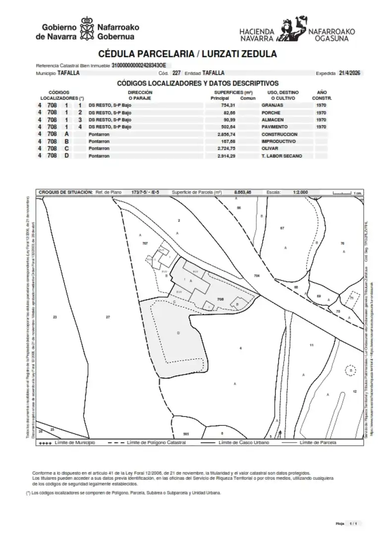 Rural land for sale in Tafalla - PONTARRON, imagen 86