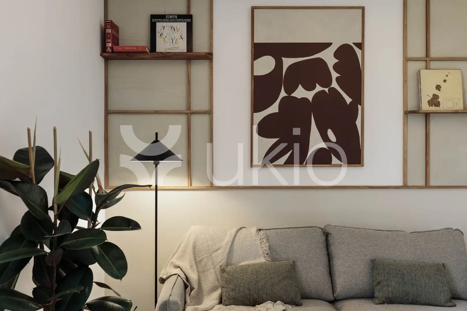 Sala d'estar de Apartament de lloguer en Barcelona amb Aire condicionat, Calefacció i Moblat