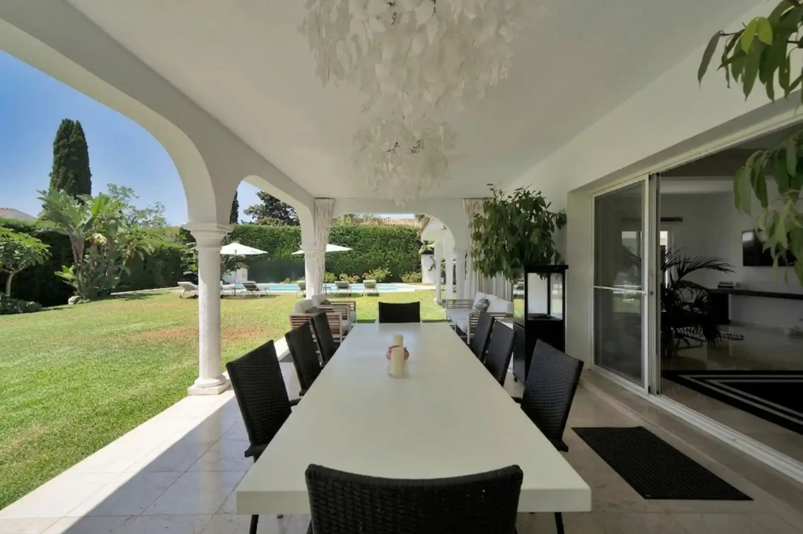 Terrassa de Casa o xalet de lloguer en Estepona amb Aire condicionat, Calefacció i Jardí privat