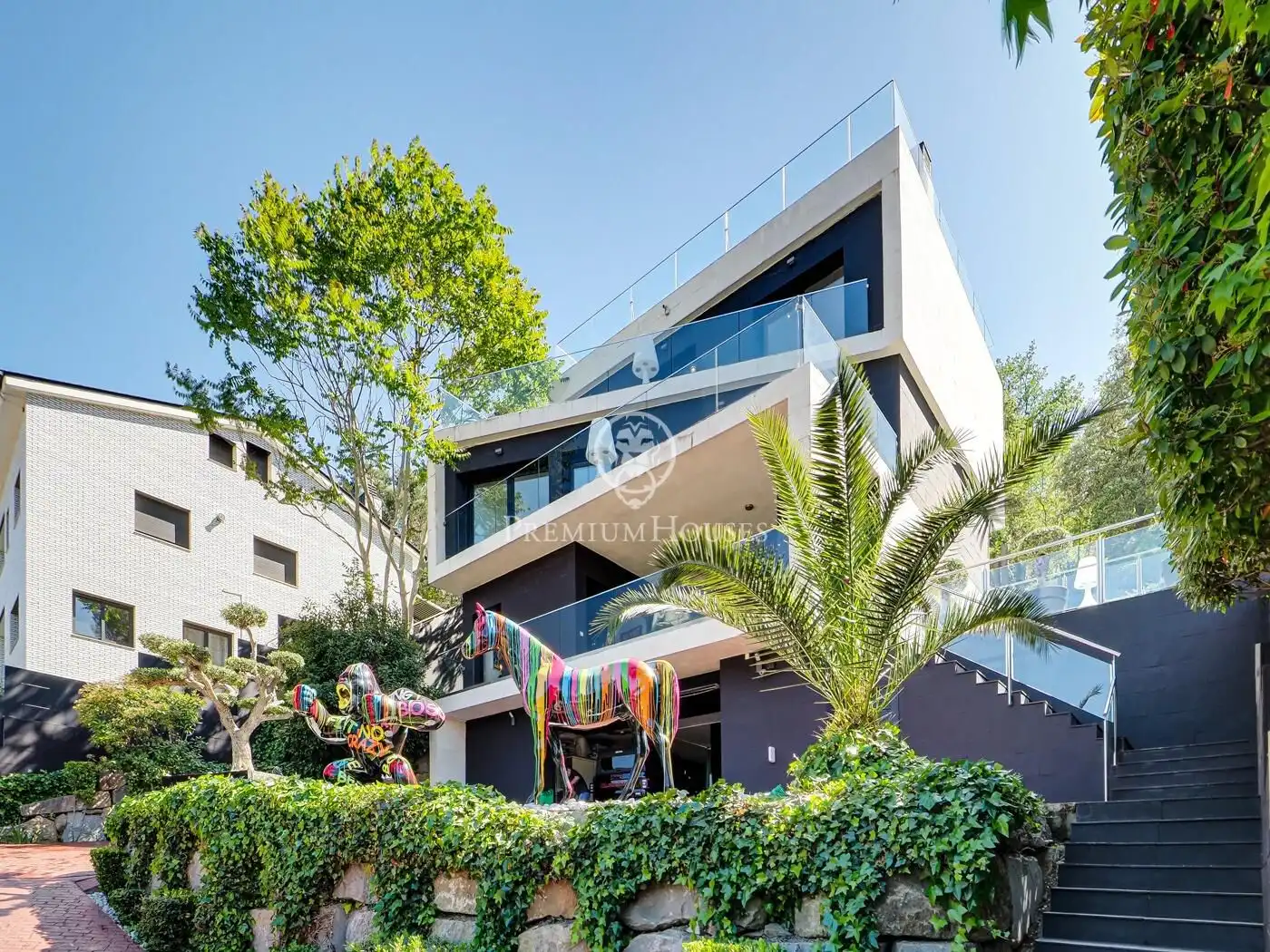 Vista exterior de Casa o chalet en venta en Barcelona con Aire acondicionado, Jardín privado y Terraza