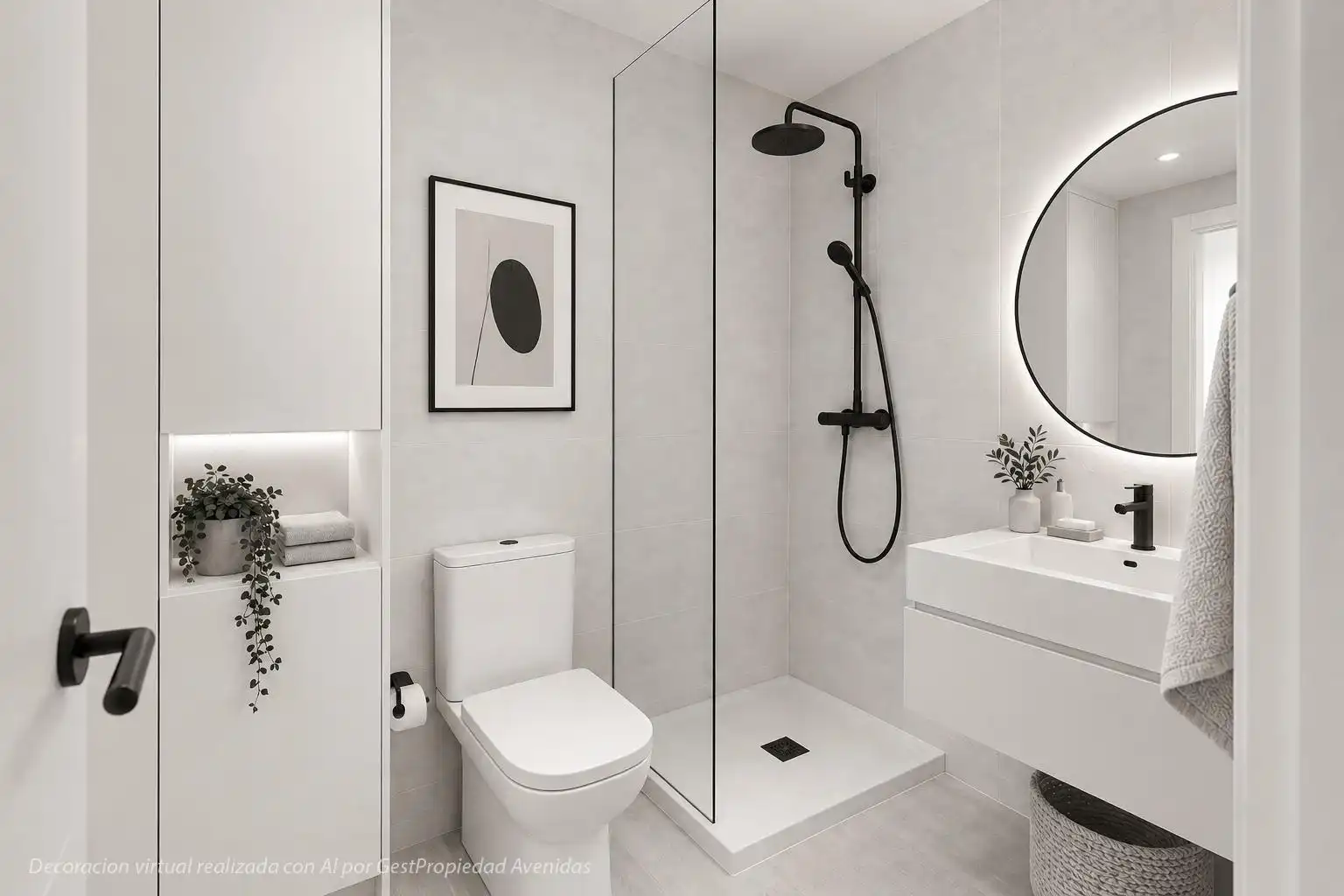 Bathroom of Flat for sale in  Palma de Mallorca  with Air Conditioner, Private garden and Terrace
