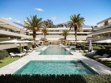 Apartament amb piscina en venda a Estepona Pueblo