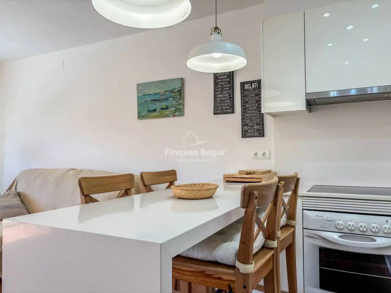 Kitchen of Apartments for sale in Begur  with Terrace, Furnished and Balcony