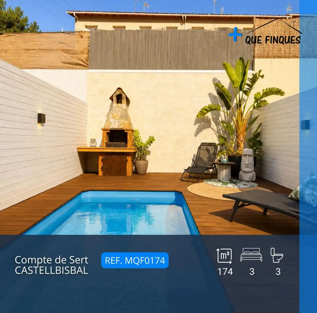 Piscina de Casa o xalet en venda en Castellbisbal