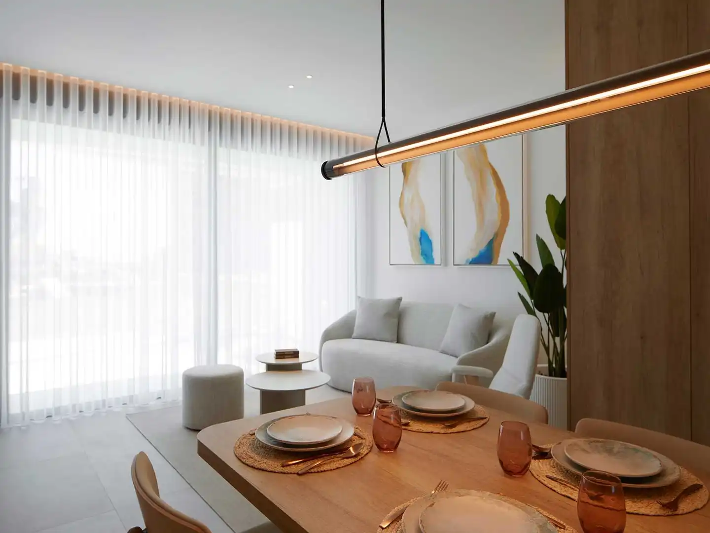 Sala de estar de Apartamento en venta en Cartagena con Calefacción y Piscina comunitaria
