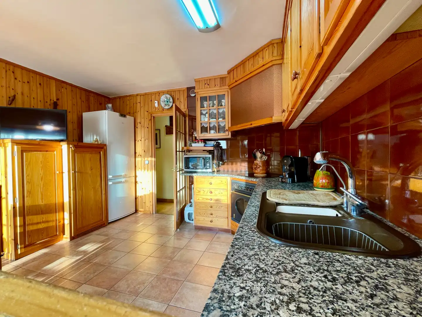 Cocina de Casa o chalet en venta en Sant Pau de Segúries con Aire acondicionado, Jardín privado y Terraza
