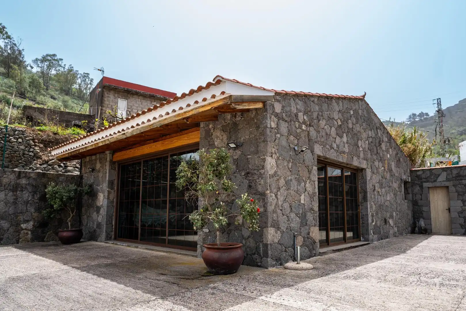 Vista exterior de Casa o chalet en venta en Vega de San Mateo con Aire acondicionado, Calefacción y Jardín privado