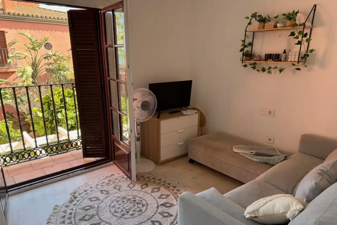 Terraza de Casa adosada en venta en Estepona con Aire acondicionado, Calefacción y Jardín privado
