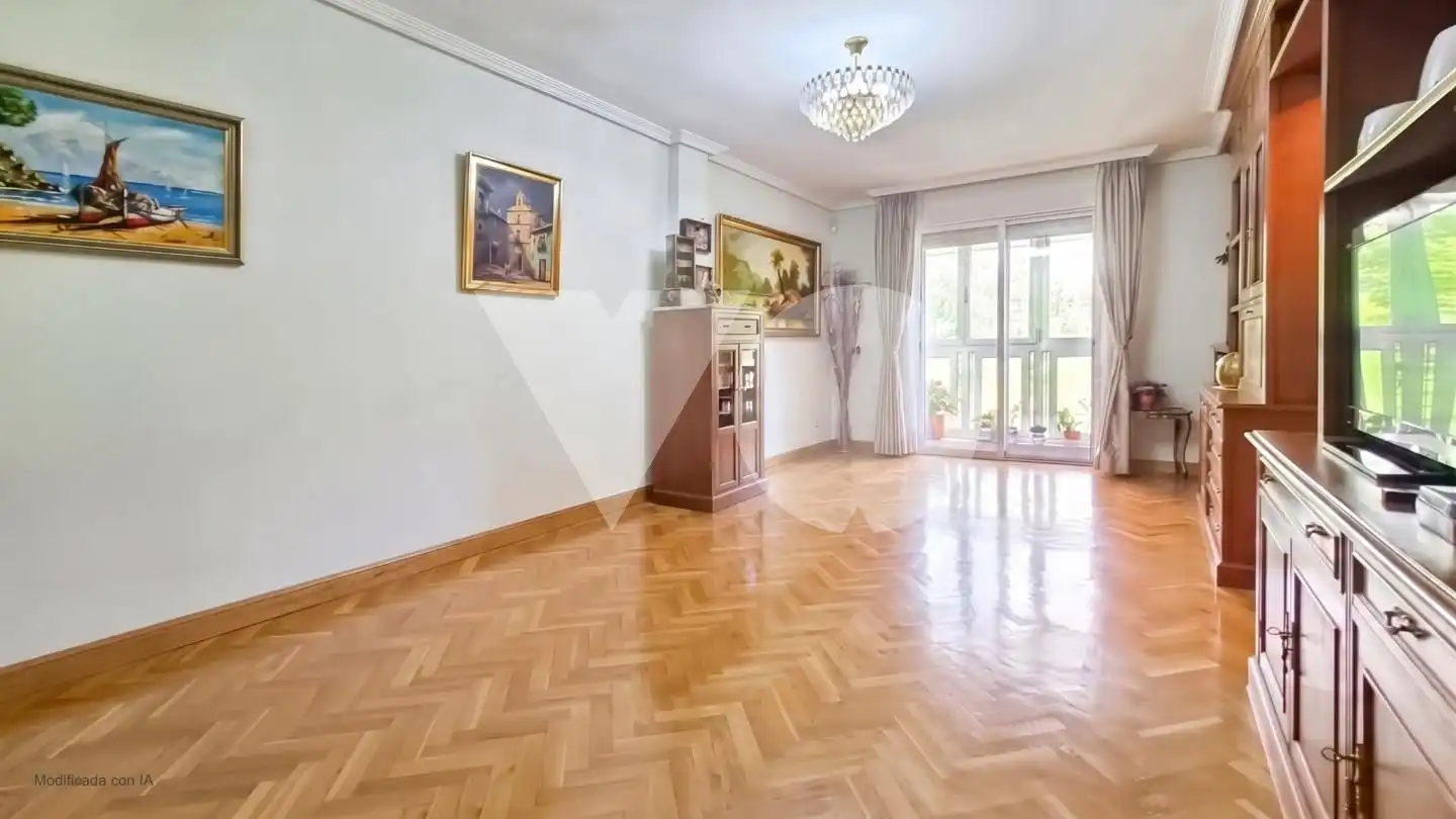 Wohnzimmer von Wohnung zum Verkauf in Madrid mit Klimaanlage, Heizung und Parkett