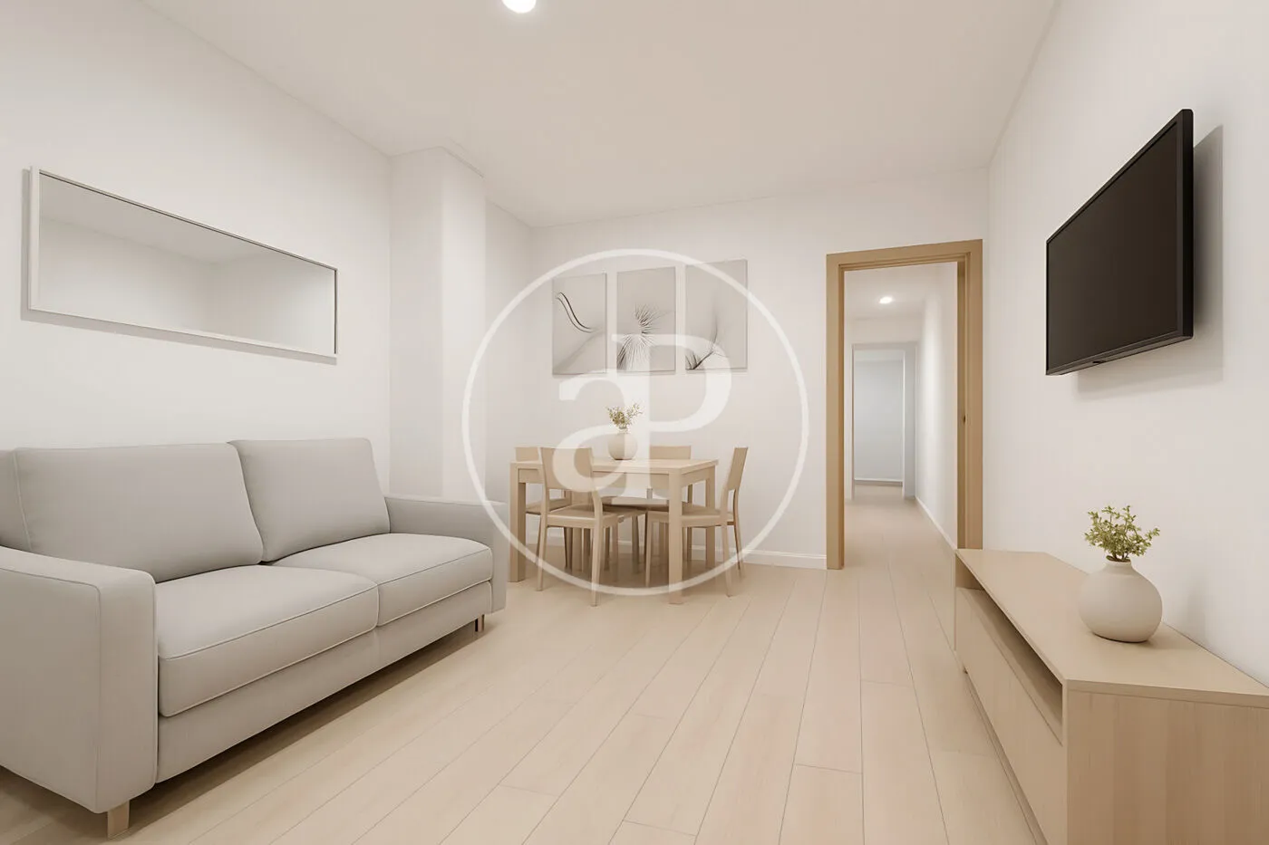 Living room of Flat for sale in  Valencia Capital  with Heating and Balcony