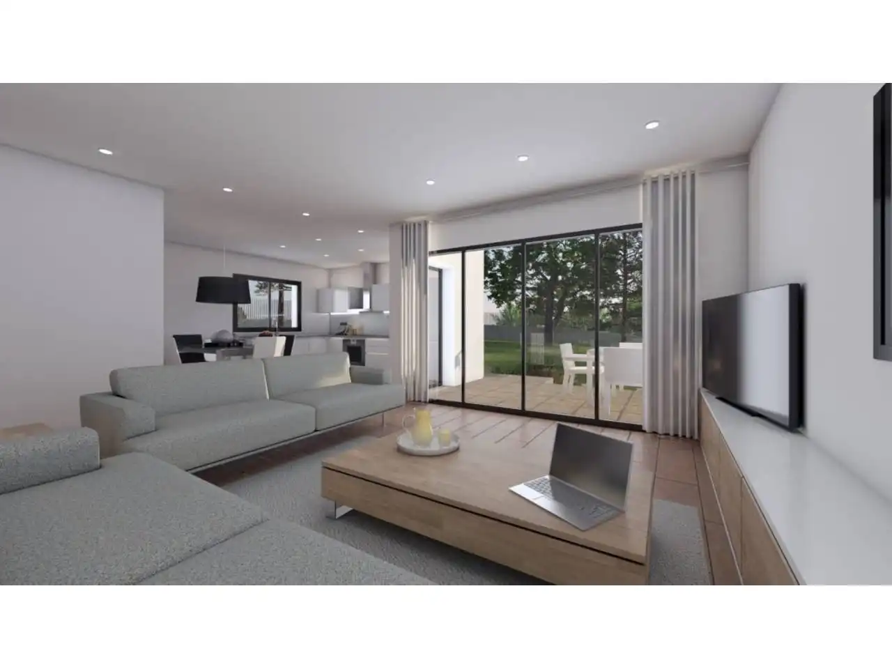 Sala de estar de Casa o chalet en venta en Seva con Aire acondicionado, Calefacción y Jardín privado