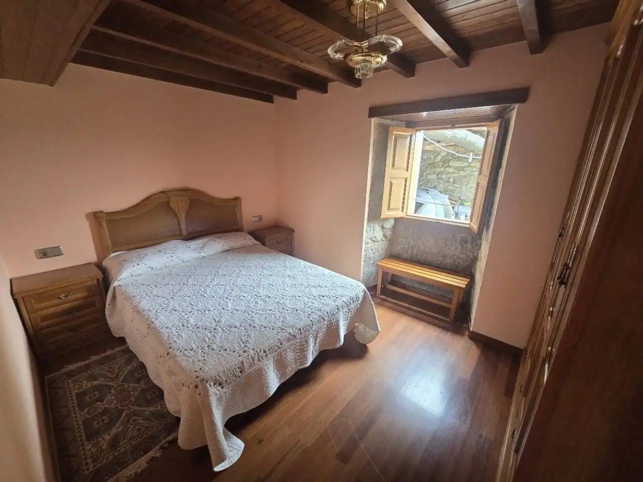 Schlafzimmer von Haus oder Chalet zum Verkauf in O Saviñao  mit Heizung, Privatgarten und Terrasse